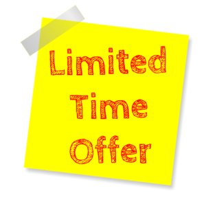Marketing Scarcity Principle limited time offer